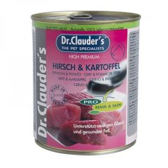   Dr.Clauders Dog Selected Meat Szarvasos és burgonyás konzerv 800g