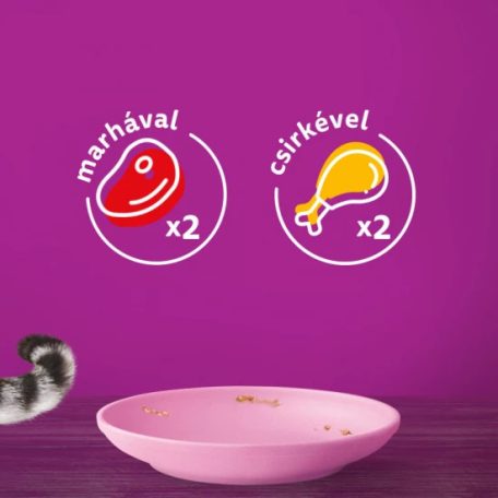 Whiskas alutasak Multipack húsos mártásban JUNIOR 4x85g