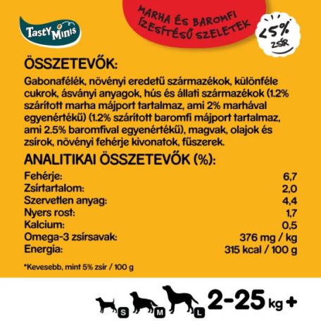 Pedigree Tasty Bites 155g Chewy Slices