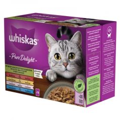   Whiskas alutasak Multipack Pure Delight Húsos Halas Aszpikban 12x85g