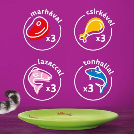 Whiskas alutasak Multipack halas-húsos mix válogatás 12x85g