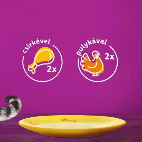 Whiskas alutasak Multipack baromfi válogatás aszpikban  4x85g