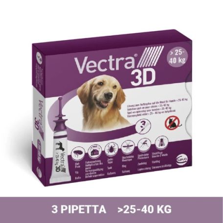 Vectra 3D rácsepegtető oldat nagytestű kutyáknak L (25-40kg) 3x