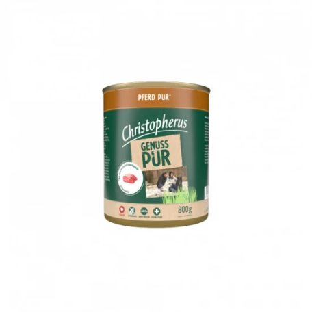 Christopherus Dog konzerv pure ló 800g