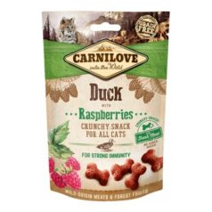   Carnilove Cat Jutalomfalat Crunchy Duck&raspberries - Kacsahús málnával 50g