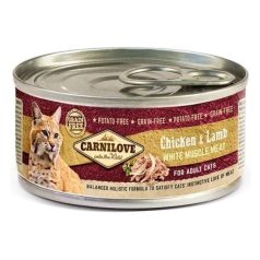   Carnilove Cat Chicken & Lamb Can- Csirke és Bárány Hússal Konzerv 100g