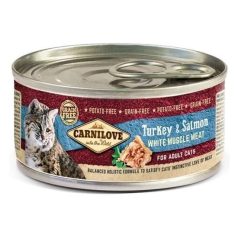   Carnilove Cat Turkey & Salmon Can- Pulyka és Lazac Hússal Konzerv 100g