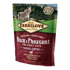   Carnilove Cat Adult Duck & Pheasant Hairball Control- Kacsa és Fácán Hússal 400g