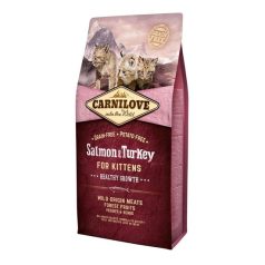   Carnilove Cat Kitten Salmon & Turkey – Healthy Growth - Lazac és Pulyka Hússal 6kg
