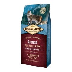   Carnilove Cat Adult Salmon Sensitive & Long Hair- Lazac Hússal 6kg