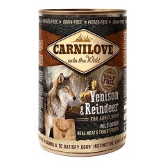   Carnilove Adult Venison & Reindeer Can- Vad és Rénszarvas Hússal Konzerv 400gr
