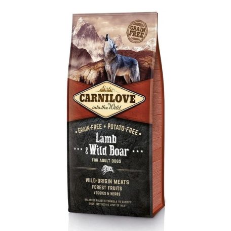 Carnilove Adult Lamb & Wild Boar-Bárány és Vaddisznó Hússal 12kg
