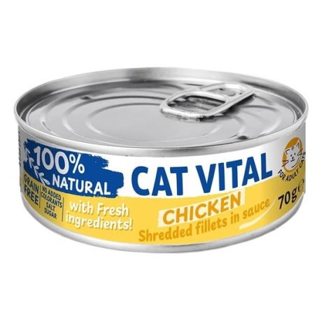 Cat Vital konzerv csirkefilé falatok felnőtt macskáknak szószban 70g
