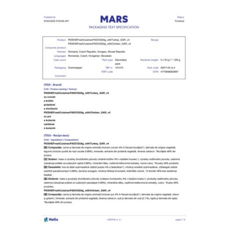 SHEBA Mini 6x50g Fresh cuisine Rome Multipack