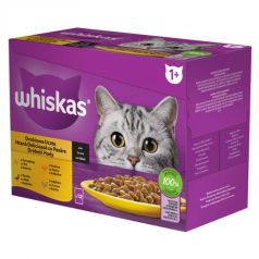   Whiskas Alutasakos Szárnyas Válogatás Mártásban 12x85g Multipack