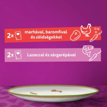 Whiskas alutasak Multipack Tasty Mix Chef's choice mártásban 4x85g