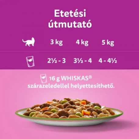 Whiskas alutasak Multipack Tasty Mix Chef's choice mártásban 4x85g