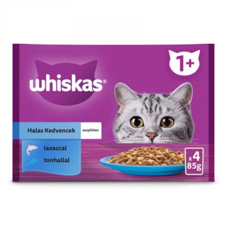 Whiskas alutasak Multipack halas aszpikban  4x85g