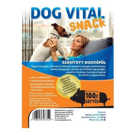 Dog Vital Disznófül 30db/karton