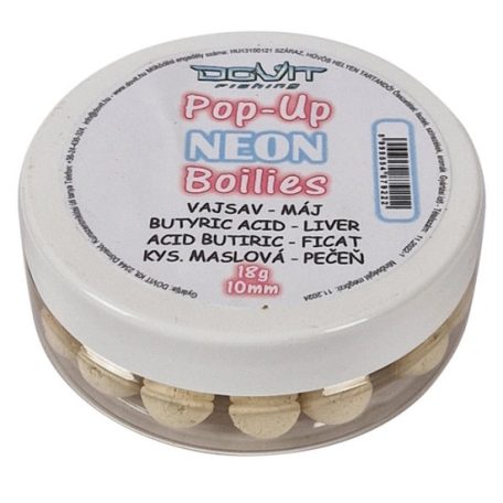 Dovit Pop-Up Neon Boilie 10mm - Vajsav - Máj 18g