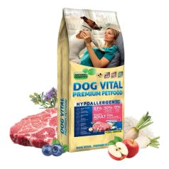   Dog Vital Hipoallergén Adult Mini Pork,apple&blueberry 12+2kg grátisz