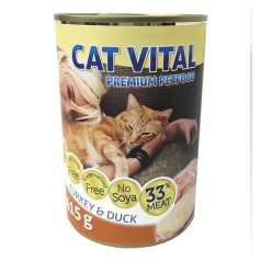 Cat Vital konzerv kacsa+pulyka 415g