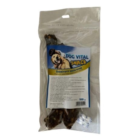 Dog Vital Szárított jutalomfalat  kacsa nyak 100g