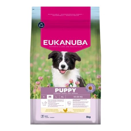 Eukanuba Puppy Medium kutyatáp 3kg