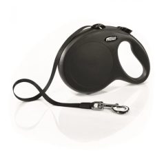   Flexi New Classic szalagos automata póráz 8M 50kg-ig, fekete