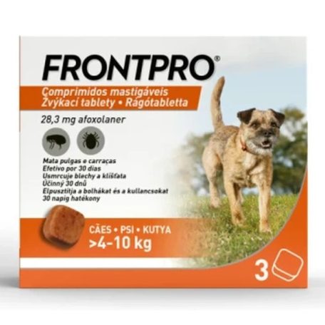 Frontpro 28,3 mg rágótabletta 4-10 kg 3X