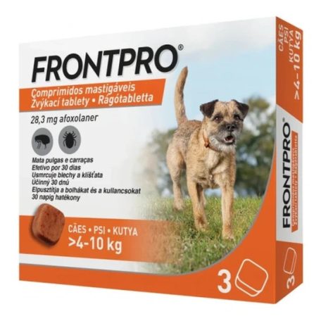 Frontpro 28,3 mg rágótabletta 4-10 kg 3X