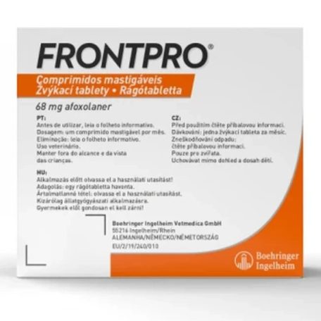 Frontpro 28,3 mg rágótabletta 4-10 kg 3X