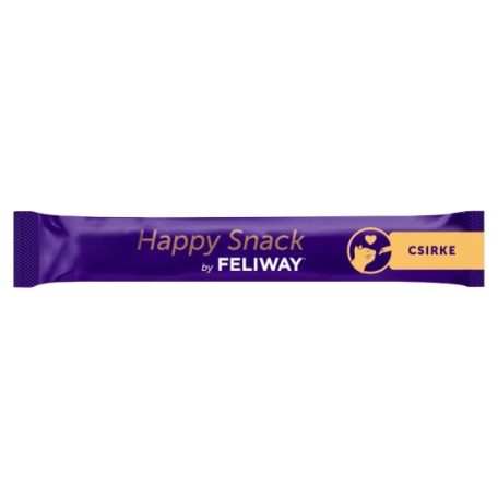 Happy Snack by Feliway csirke, krémes, relaxáló jutalomfalat macskáknak 6 db