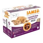 Iams Cat Delights alutasak Land&Sea in jelly Multipack, többféle íz, zamatos aszpikban 12x85g