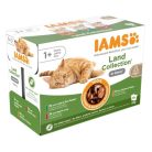 Iams Cat Delights alutasak Land in gravy Multipack, többféle íz, ízletes szószban 12x85g