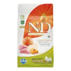   N&D Dog Grain Free vaddisznó & alma sütőtökkel adult mini 800g