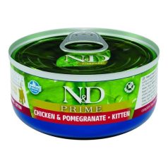 N&D Cat Prime Kitten csirke & gránátalma konzerv 70g