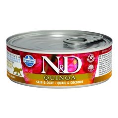 N&D Quinoa Cat konzerv fürj & kókusz 80g