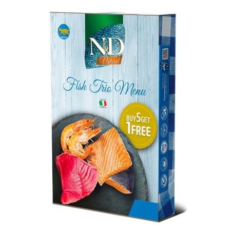 N&D Cat konzerv Fish Trio Menu Multipack 6x70g