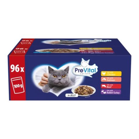 Prevital alutasakos macskaeledel giga box 96x100g