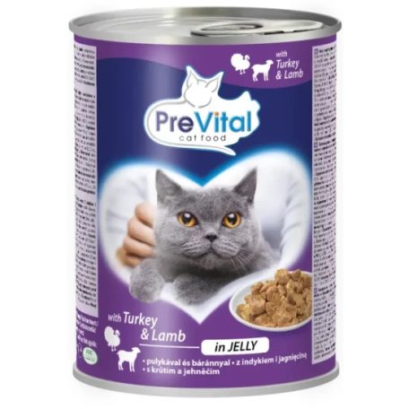 Prevital Macska Konzerv pulyka-bárány 415g