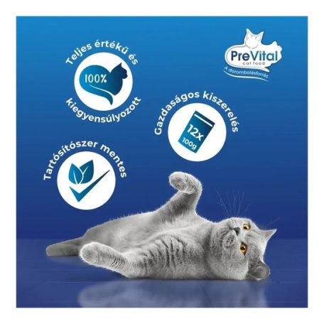 Prevital alutasak Multipack macskaeledel Vegyes Íz 12x100g