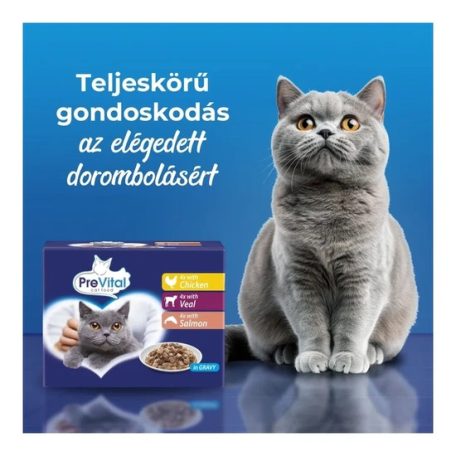 Prevital alutasak Multipack macskaeledel Vegyes Íz 12x100g