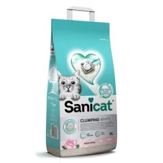   Sanicat macskaalom Clumping White rose fehér csom bentonit 8l