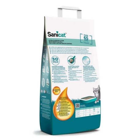 Sanicat macskaalom ESSENTIAL OILS Unscentented white - illatmentes 10kg (kb. 12l)
