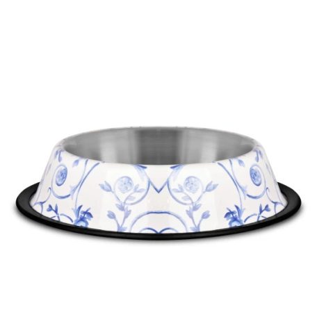 Raintech Rozsdamentes etetőtál, mintás, gumiperemes -  felső 17,0cm/alsó 23,0cm, 0,70l