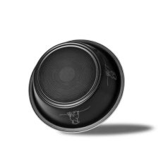   Raintech Rozsdamentes itatótál, matt fekete, gumi talppal - felső 11,5cm/alsó 6,0cm, 0,2l