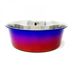  Raintech Rozsdamentes nehezített itatótál, szuper fényes színátmenettel - 12,0cm, 0,35l