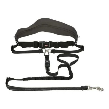 Trixie derékra rögzíthető póráz futáshoz M-L, fekete