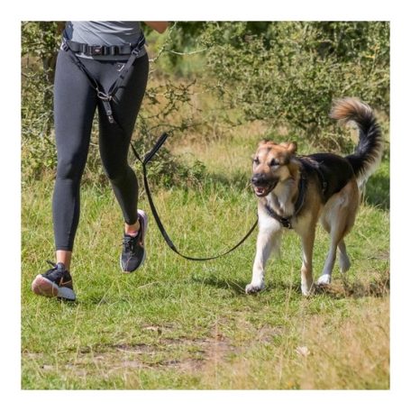 Trixie derékra rögzíthető póráz futáshoz M-L, fekete